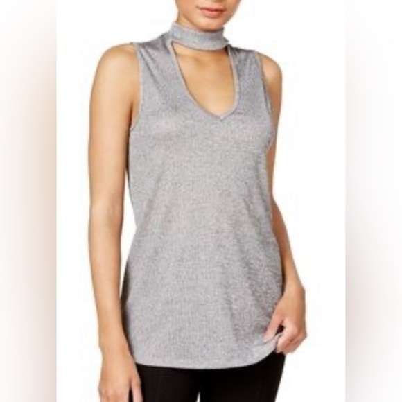 Gray V Neck sleeveless tank size medium - Picture 1 of 3